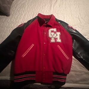 Varsity Jacket - Red and Black